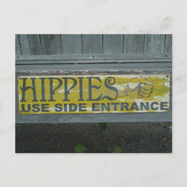 Hippies Postkarte (Vorderseite)