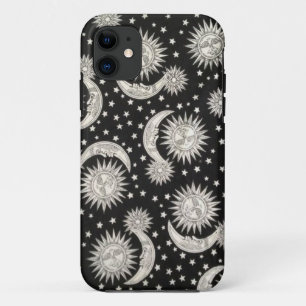 Hippiesonne- und -mondtelefonkasten iPhone 11 hülle