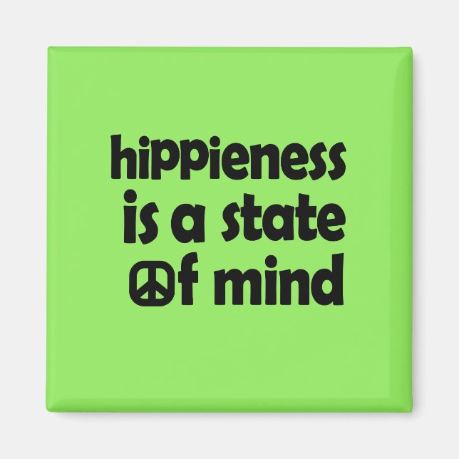 Hippiness ist ein Staat des Geistesmagneten Magnet (Vorne)