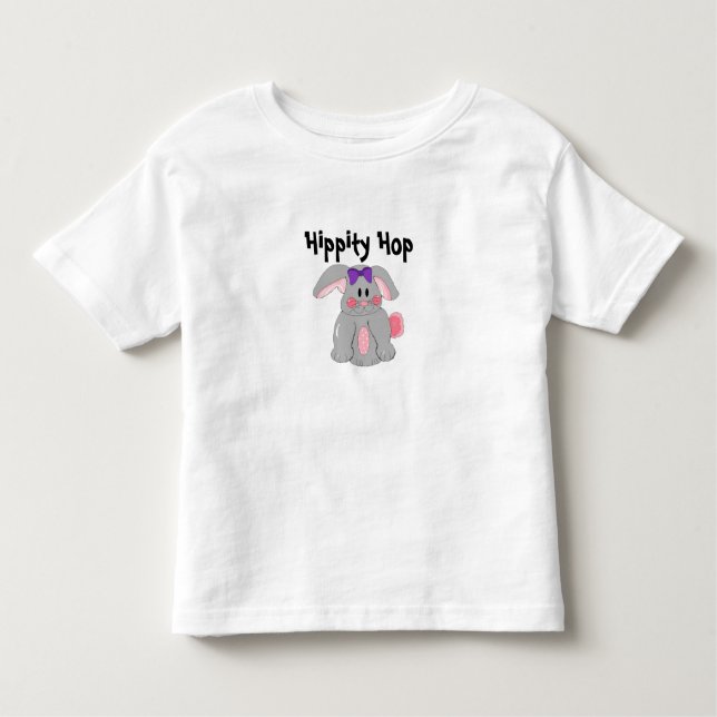 Hippitty Hop Bunny Rabbit Kleinkind T-shirt (Vorderseite)