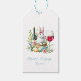 Hippity, Hoppity, Hunny wine Gift Tag Geschenkanhänger