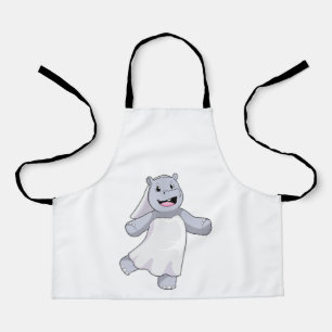 Hippo als Brücke mit Veil Schürze