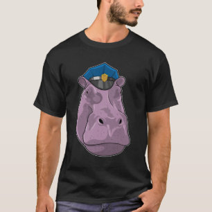 Hippo als Polizeibeamte T-Shirt