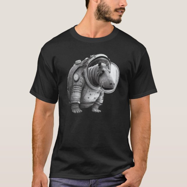 Hippo Astronaut 3 T-Shirt (Vorderseite)