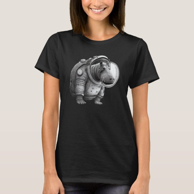 Hippo Astronaut 3 T-Shirt (Vorderseite)