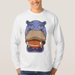 Hippo beim Fußballsport T-Shirt