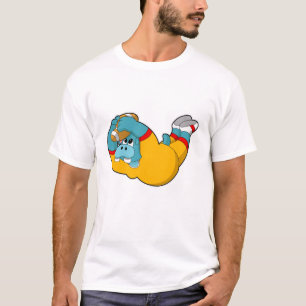 Hippo beim Fußballsport T-Shirt