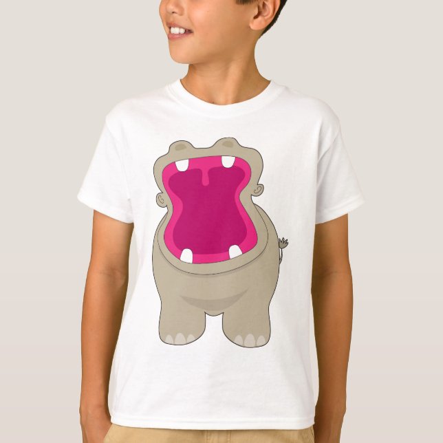 Hippo Big Mouth T-Shirt (Vorderseite)