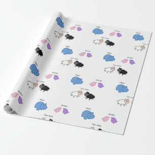 Hippo Birdies Two Ewes Geschenkpapier