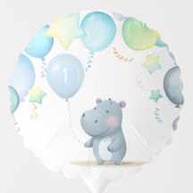 Hippo Birthday Weichblau