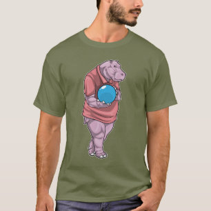 Hippo Bowling Bowling Ball T-Shirt