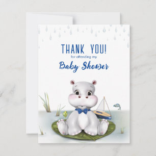Hippo Boy Baby Dusche Vielen Dank Mitteilungskarte
