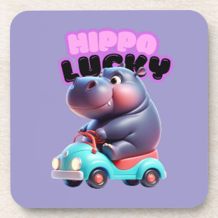 Hippo Charm Plastic Untersetzer