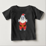 Hippo Christmas Santa Claus Baby T-shirt<br><div class="desc">Dieses Design ist das perfekte Geschenk für einen Geburtstag,  Weihnachten und andere Feiern. Es ist für Frauen,  Männer und Kinder geeignet.</div>