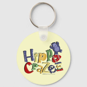 Hippo Crazee (in hellen Farben) Schlüsselanhänger