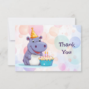 Hippo Danke-Karte Dankeskarte