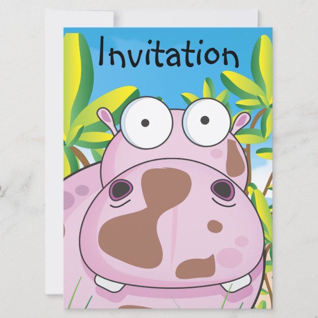 Hippo Einladung (Vorderseite)