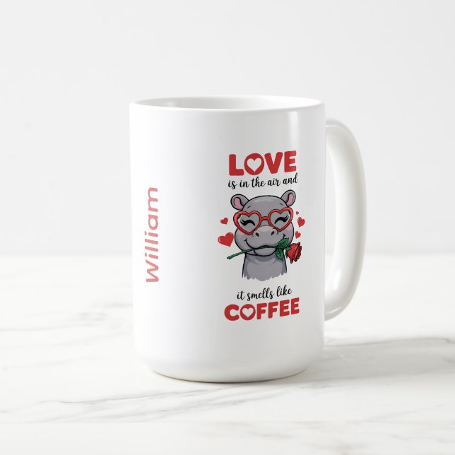 Hippo Express Your Love Mug Kaffeetasse (VorderseiteRechts)