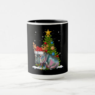 Hippo Fiona Christmas Tree Hippopotamus Tasse