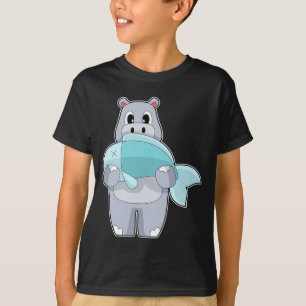Hippo Fisher Fish T-Shirt