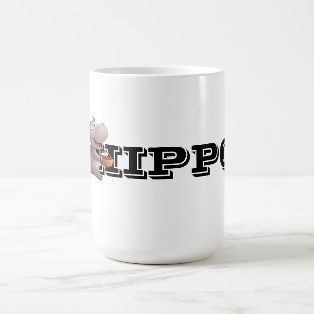 Hippo Fun Scene Kaffeetasse (Mittel)