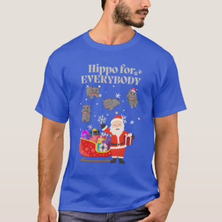 Hippo für jedermann Hippo Weihnachten Uganda Weihn T-Shirt