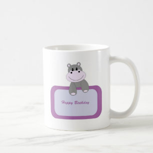Hippo Happy Birthday Kaffeetasse