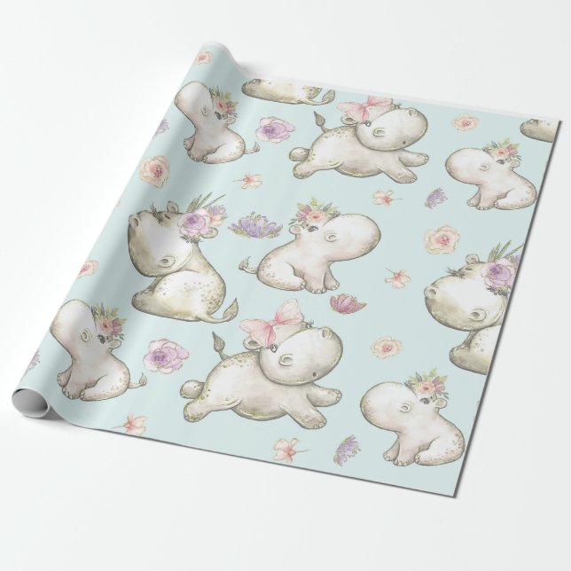 HIPPO HIPPO Babys Geschenkpapier (Ungerollt)