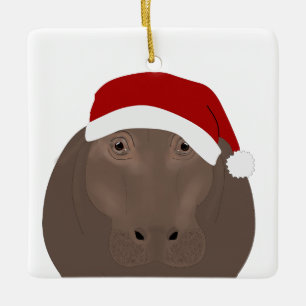 Hippo Holiday Ornament