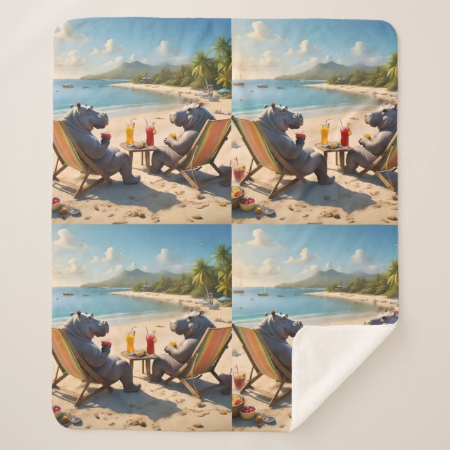 Hippo Hour: Strandcocktails und gute Zeiten, Sherpadecke (Vorderseite)