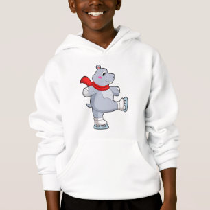 Hippo Ice Skaten Ice Skate Hoodie