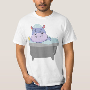 Hippo in der Badewanne T-Shirt