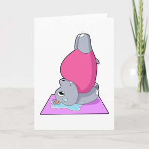 Hippo in der Yoga-Fitness Karte