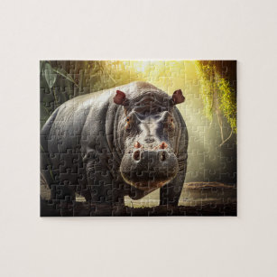 Hippo Jigsaw Puzzle - Dschungel