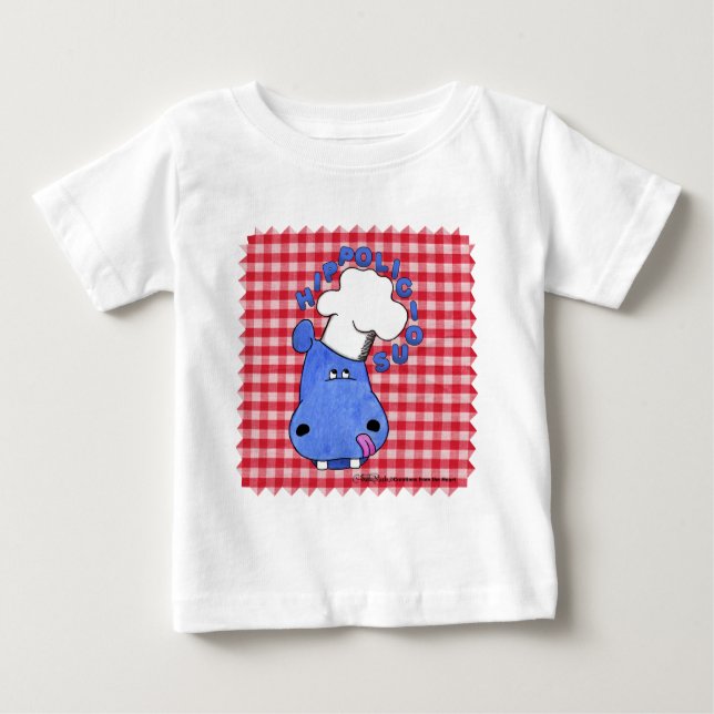 Hippo Koch Hippolicious Baby T-shirt (Vorderseite)