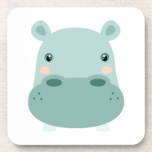 Hippo-Kopf Getränkeuntersetzer
