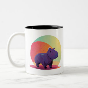 Hippo-Kute Zweifarbige Tasse