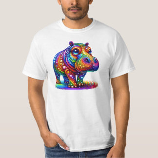 Hippo-Liebe in Regenbogenfarben: für stolze Eltern T-Shirt
