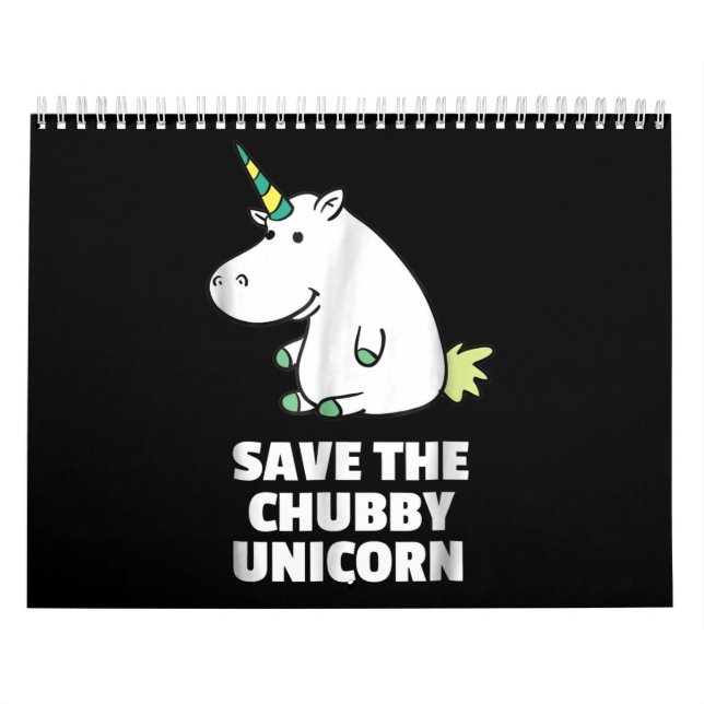Hippo Lover Geschenk | Chubby Unicorn Hippo | Nied Kalender (Titelbild)