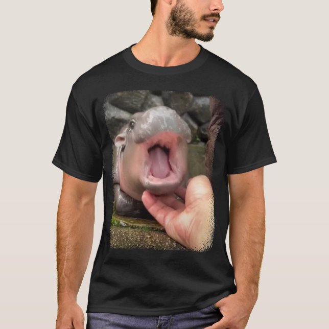 Hippo Lover Geschenke, Thailand Shirts, Moo Deng T-Shirt (Vorderseite)