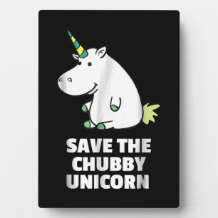 Hippo Lover Gift  Chubby Unicorn Hippo  Niedliches Fotoplatte