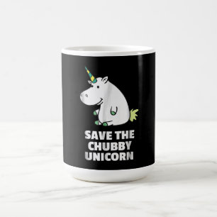 Hippo Lover Gift Chubby Unicorn Hippo Niedliches Verwandlungstasse