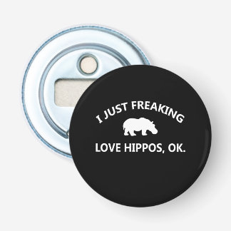 Hippo Lover Gift| I just Freaking Liebe Hippo Ok Flaschenöffner