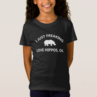 Hippo Lover Gift| I just Freaking Liebe Hippo Ok T-Shirt