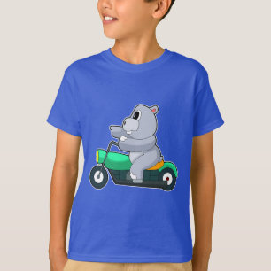 Hippo-Motorrad T-Shirt