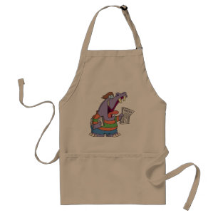 Hippo Newspaper Boy Apron Schürze