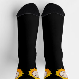 Hippo (oder verwenden Sie Ihr eigenes Foto) Blumen Socken