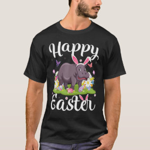 Hippo Ostereier Jagd Flora Hippopotamus Este T-Shirt