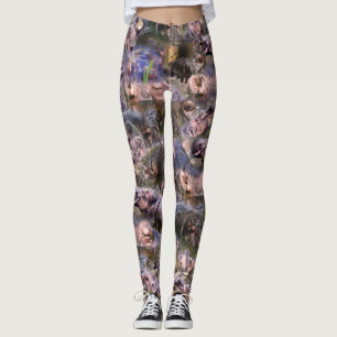 Hippo Picture Collarge, Leggings