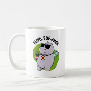Hippo-Pop-amus Funny Hippo Soda Pop Pun Kaffeetasse